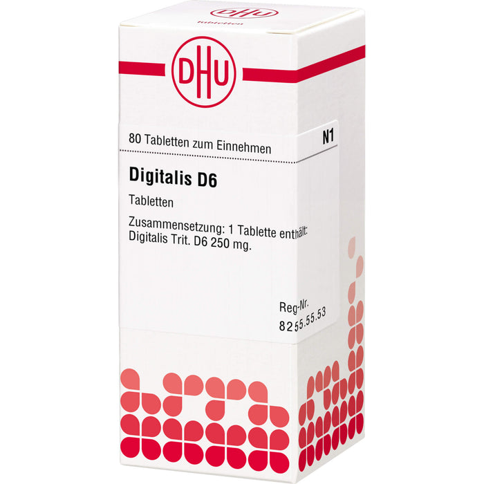 Digitalis D6 DHU Tabletten, 80 pc Tablettes