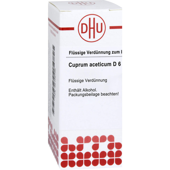 Cuprum aceticum D6 DHU Dilution, 20 ml Solution