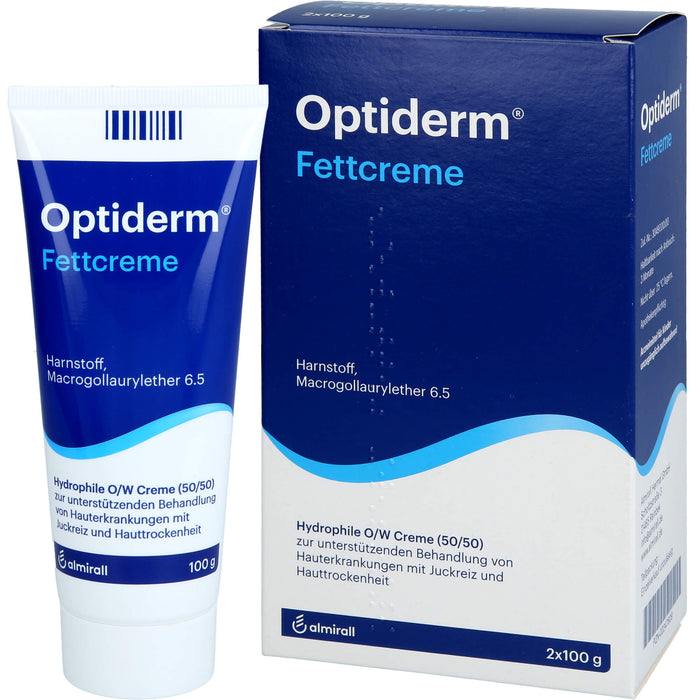 Optiderm Fettcreme bei Juckreiz und Hauttrockenheit, 200 g Crème