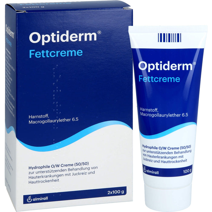 Optiderm Fettcreme bei Juckreiz und Hauttrockenheit, 200 g Crème