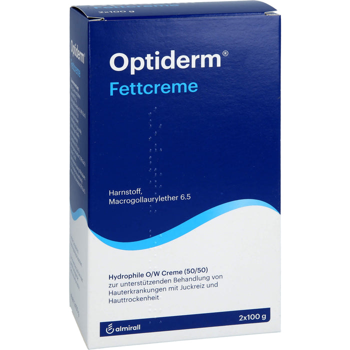 Optiderm Fettcreme bei Juckreiz und Hauttrockenheit, 200 g Crème