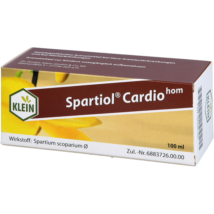 Spartiol Cardiohom Lösung bei Herzschwäche oder entzündlichen ekzematösen Hauterkrankungen, 100 ml Solution
