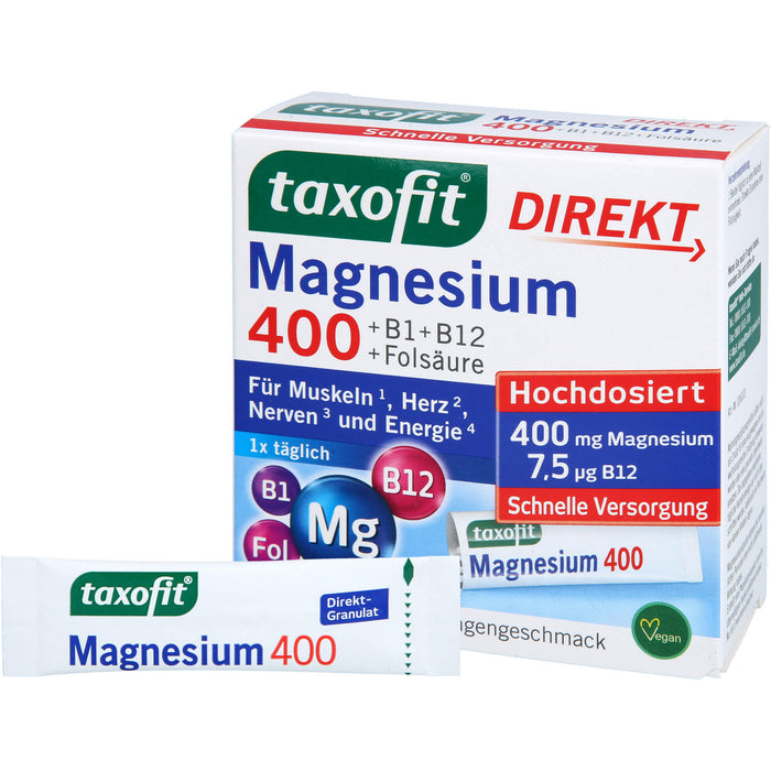 taxofit Magnesium 400 Direkt-Granulat, 20 pcs. Sachets