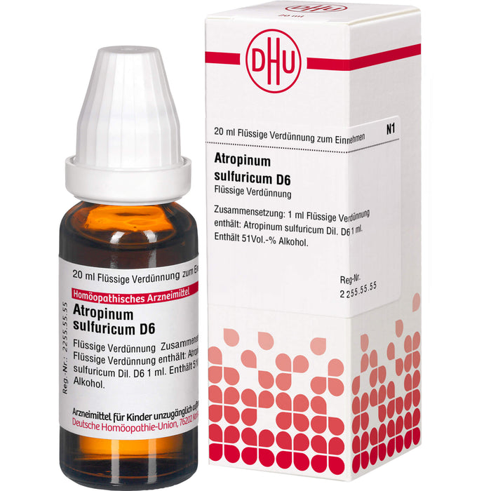 Atropinum sulfuricum D6 DHU Dilution, 20 ml Solution