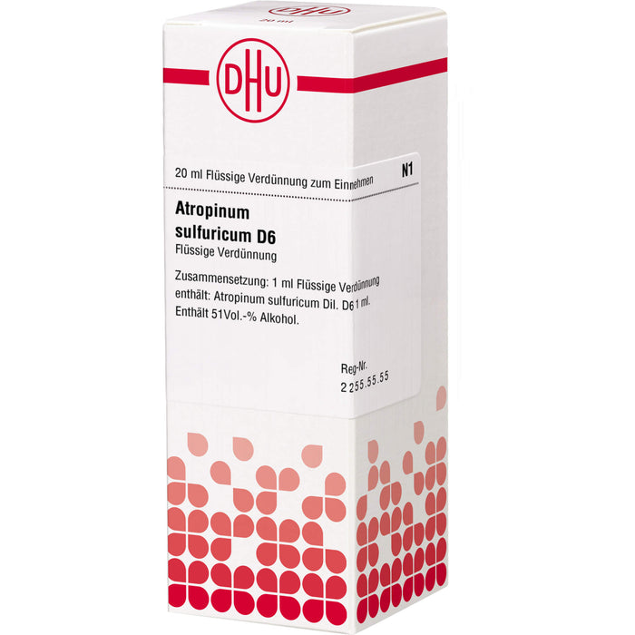 Atropinum sulfuricum D6 DHU Dilution, 20 ml Solution