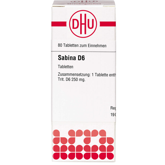 Sabina D6 DHU Tabletten, 80 St. Tabletten