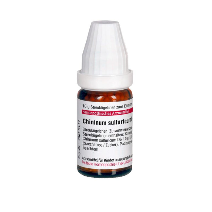 Chininum sulfuricum D6 DHU Globuli, 10 g Globules