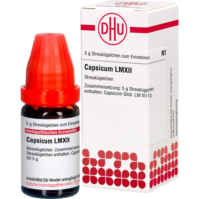 Capsicum LM XII DHU Globuli, 5 g Globules