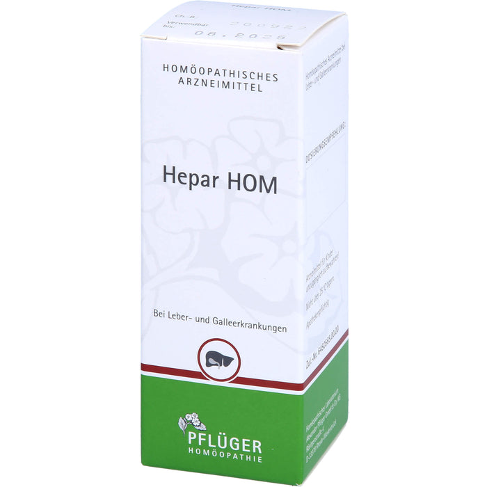 Pflüger Hepar HOM Tropfen bei Leber- und Galleerkrankungen, 50 ml Solution
