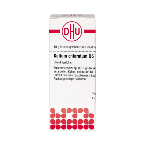 DHU Kalium chloratum D6 Streukügelchen, 10 g Globuli