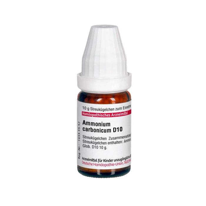 Ammonium carbonicum D10 DHU Globuli, 10 g Globules