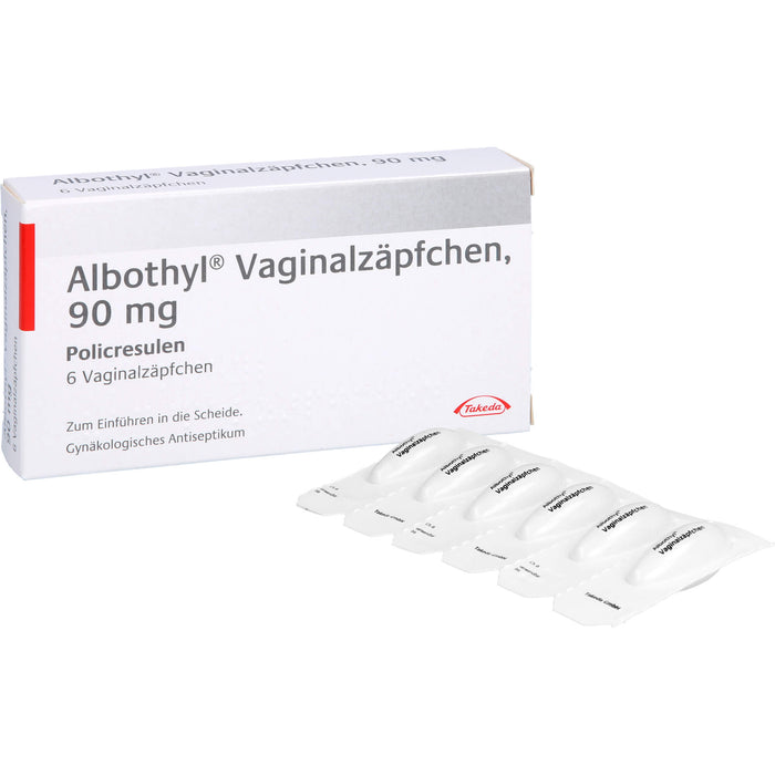 Albothyl  Vaginalzäpfchen, 90 mg, 6 St. Zäpfchen