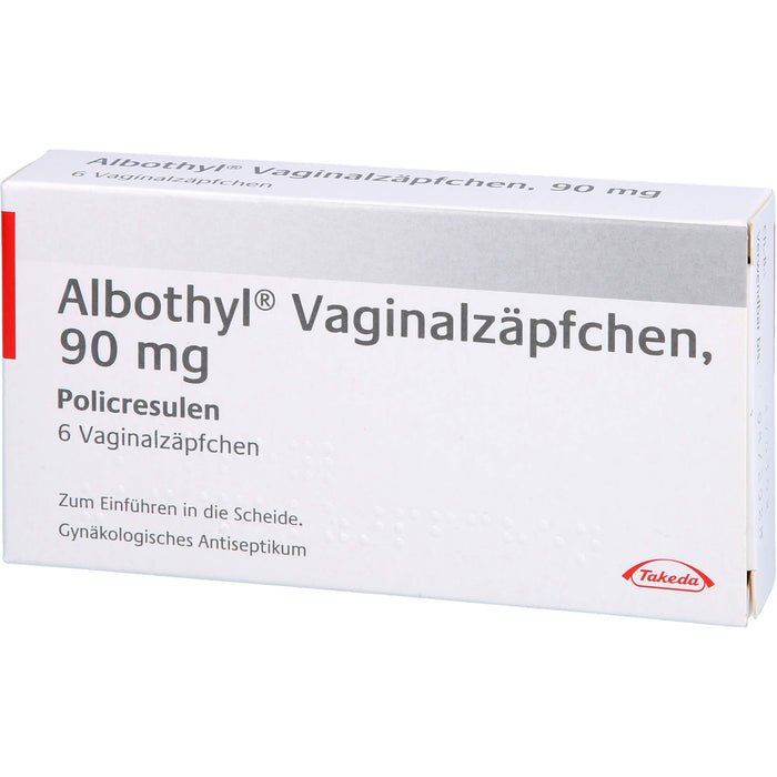 Albothyl  Vaginalzäpfchen, 90 mg, 6 St. Zäpfchen