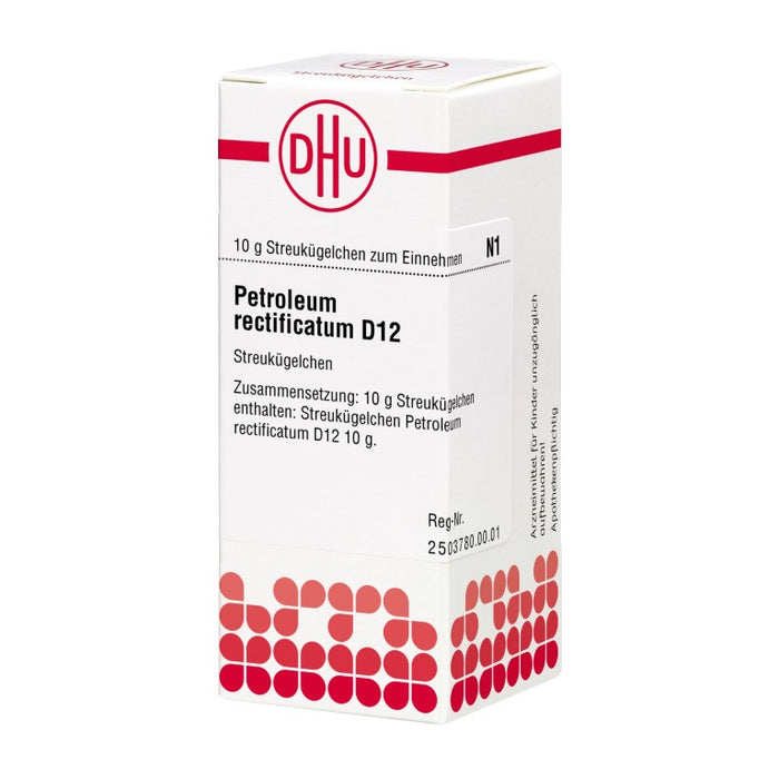 DHU Petroleum rectificatum D 12 Streukügelchen, 10 g Globules