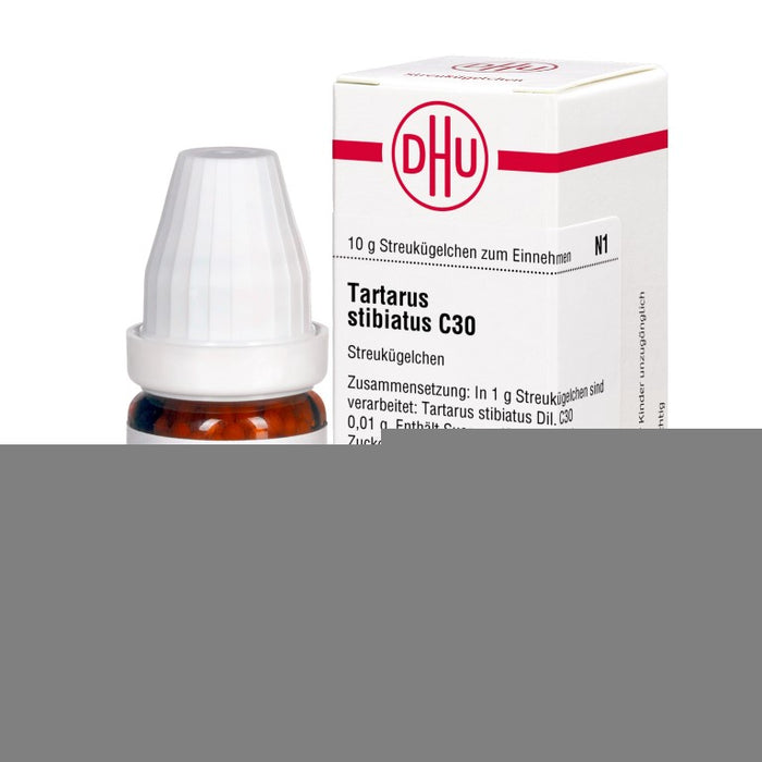 Tartarus stibiatus C30 DHU Globuli, 10 g Globuli