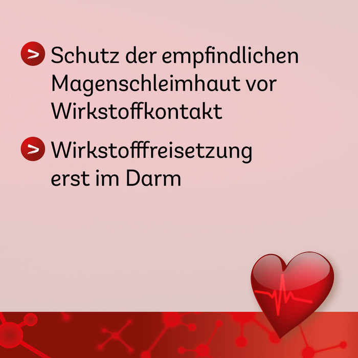 ASS Dexcel Protect 75 mg Tabletten bei Herz-Kreislauf-Erkrankungen, 100 pcs. Tablets