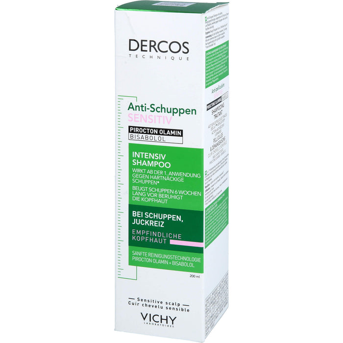 DERCOS Anti-Schuppen Intensiv Shampoo für empfindliche Kopfhaut, 200 ml Shampoing