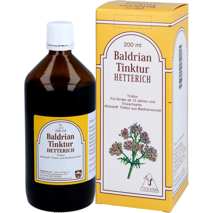 HETTERICH Baldrian Tinktur, 200 ml Solution