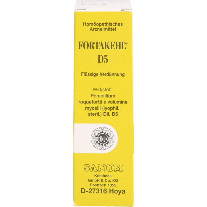 SANUM-KEHLBECK Fortakehl D5 flüssige Verdünnung, 10 ml Lösung