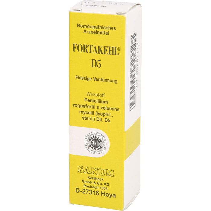 SANUM-KEHLBECK Fortakehl D5 flüssige Verdünnung, 10 ml Solution