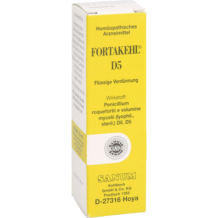SANUM-KEHLBECK Fortakehl D5 flüssige Verdünnung, 10 ml Solution