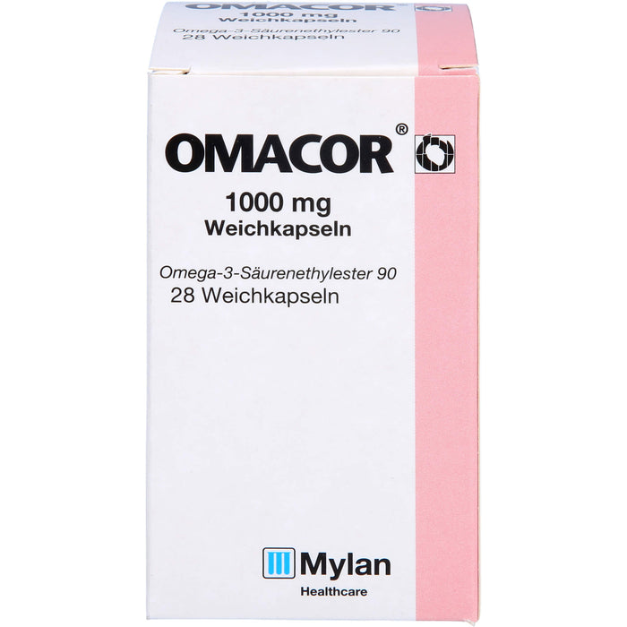 Mylan Omacor 1000 mg Weichkapseln, 28 St. Kapseln