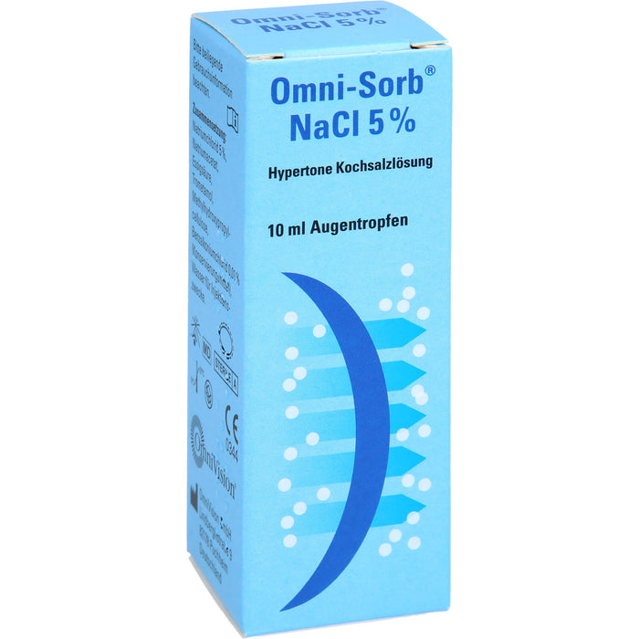 Omni-Sorb Augentropfen zur Entquellung von Hornhautödemen  und zur Wiederherstellung des osmotischen Hornhautgleichgewichts, 10 ml Solution