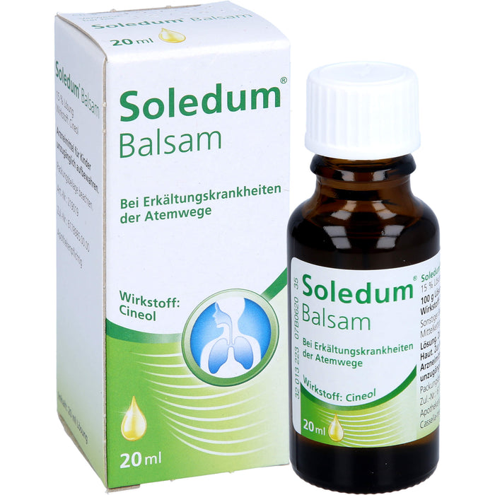 Soledum Balsam Tropfen bei Erkältungskrankheiten der oberen Luftwege, 20 ml Solution