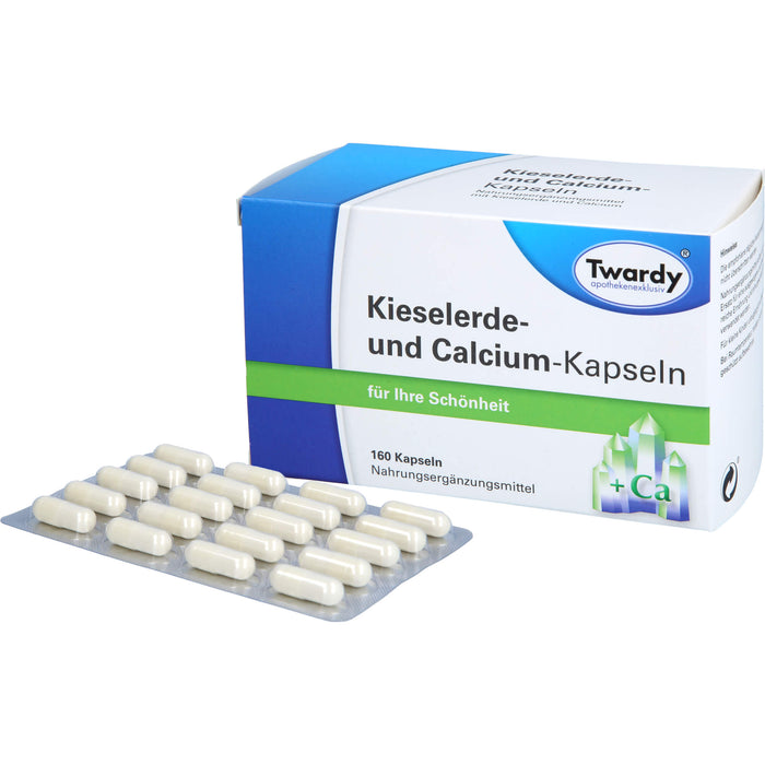 Twardy Kieselerde- und Calcium-Kapseln für Ihre Schönheit, 160 St. Kapseln