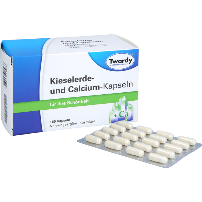 Twardy Kieselerde- und Calcium-Kapseln für Ihre Schönheit, 160 St. Kapseln