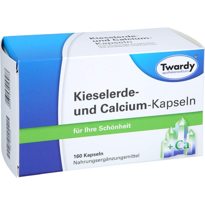 Twardy Kieselerde- und Calcium-Kapseln für Ihre Schönheit, 160 St. Kapseln
