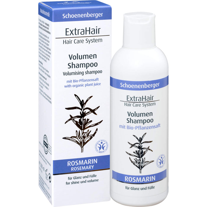 Schoenenberger Naturkosmetik ExtraHair Hair Care System Volume Shampoo, 200 ml Shampoing