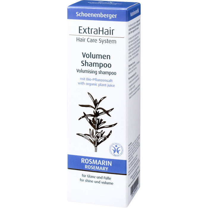 Schoenenberger Naturkosmetik ExtraHair Hair Care System Volume Shampoo, 200 ml Shampoing
