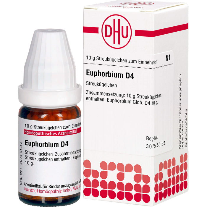 Euphorbium D4 DHU Globuli, 10 g Globules