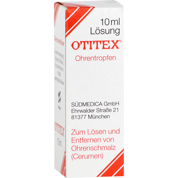 OTITEX Ohrentropfen zum Lösen und Entfernen von Ohrenschmalz, 10 ml Solution