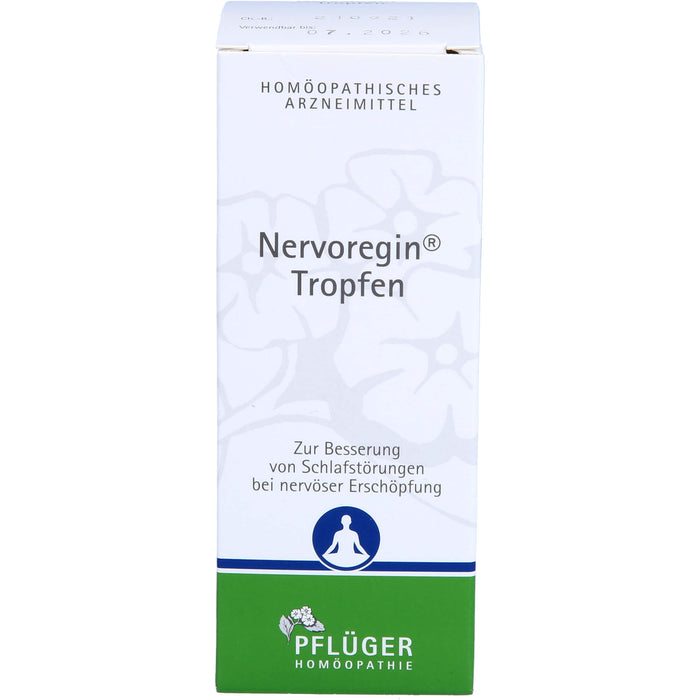 Pflüger Nervoregin Tropfen zur Besserung von Schlafstörungen bei nervöser Erschöpfung, 100 ml Lösung