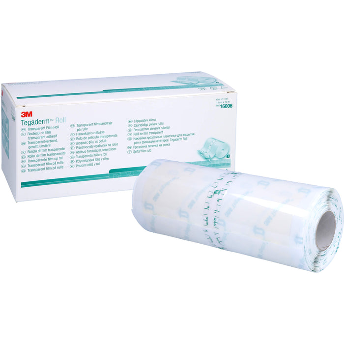 3M Tegaderm Rolle unsteriler Transparentverband 15 cm x 10 m, 1 St. Pflaster
