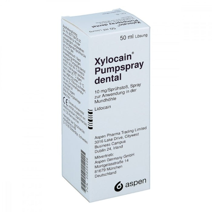 Xylocain Pumpspray dental zur oberflächlichen Betäubung in der Zahnheilkunde, 50 ml Solution
