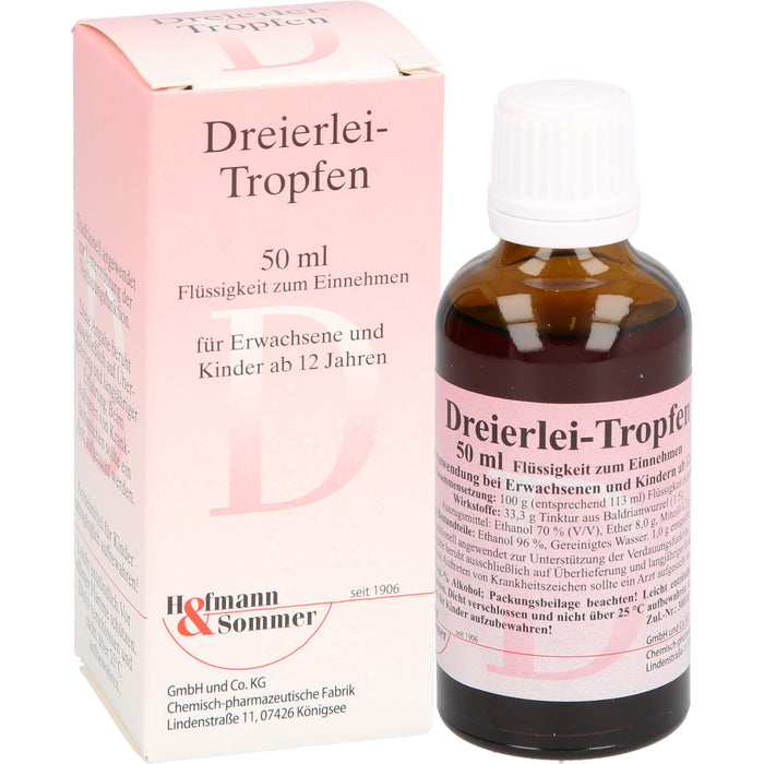 Hofmann & Sommer Dreierlei Tropfen, 50 ml Solution