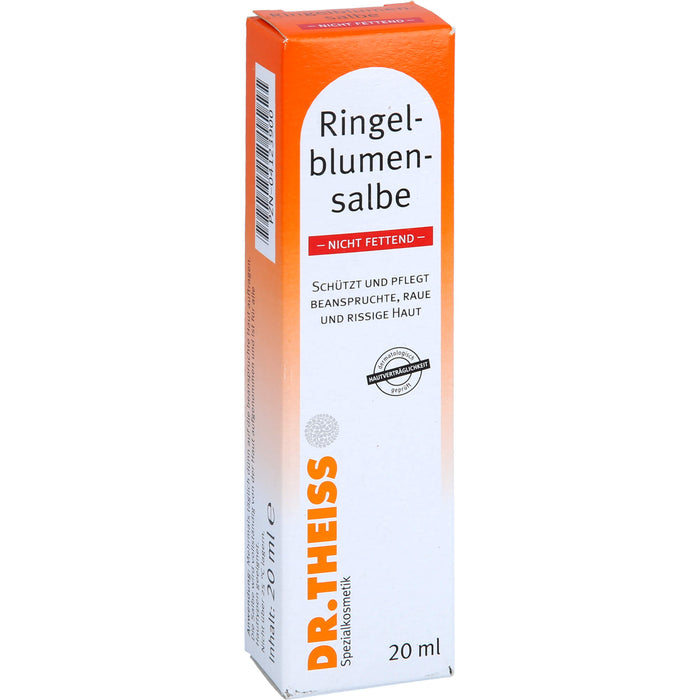 Dr.Theiss Ringelblumen Salbe nicht fettend schützt und pflegt beanspruchte, raue und rissige Haut, 20 ml Ointment