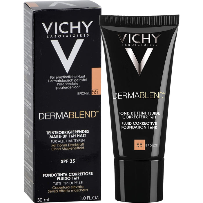 VICHY Dermablend teintkorrigierendes Make-up Fluid 55 Bronze, 30 ml Solution