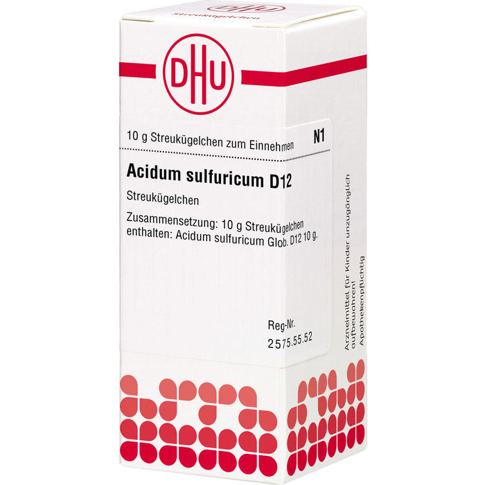 DHU Acidum sulfuricum D12 Streukügelchen, 10 g Globuli