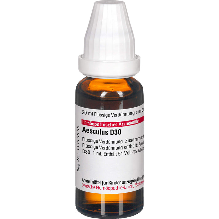 DHU Aesculus D30 Dilution, 20 ml Solution