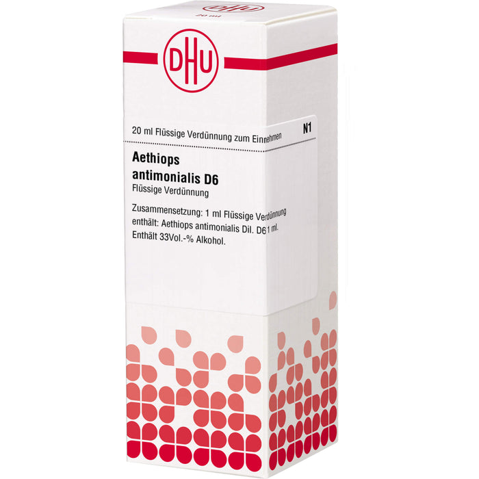 Aethiops antimonialis D6 DHU Dilution, 20 ml Solution