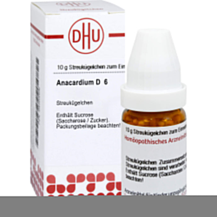 DHU Anacardium D6 Streukügelchen, 10 g Globuli
