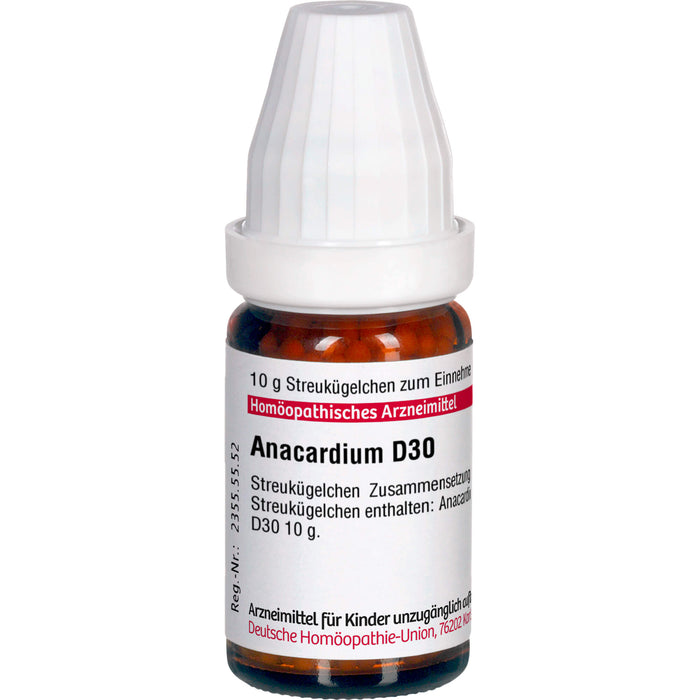 DHU Anacardium D30 Streukügelchen, 10 g Globules