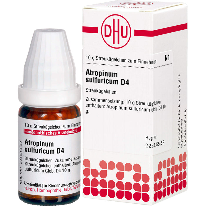 Atropinum sulfuricum D4 DHU Globuli, 10 g Globules