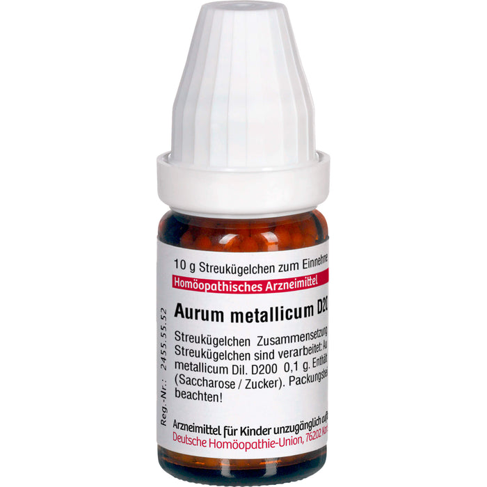 DHU Aurum metallicum D200 Streukügelchen, 10 g Globules
