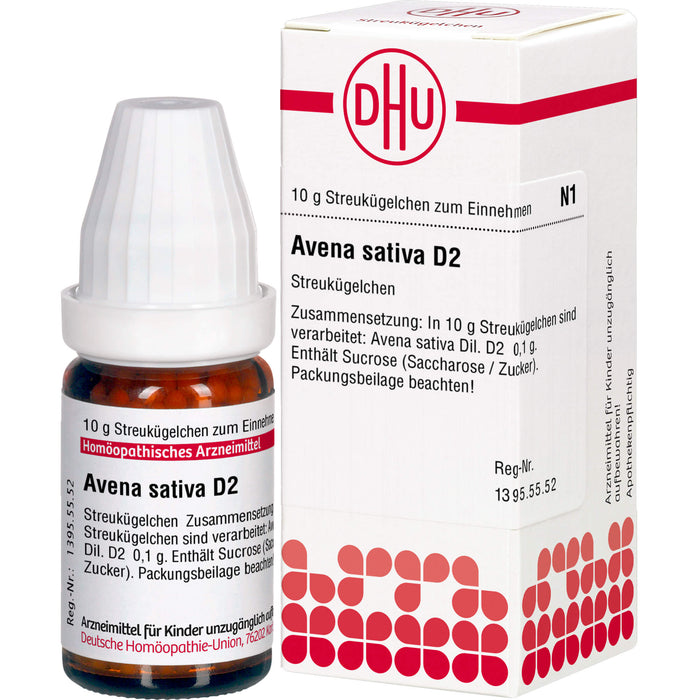 Avena sativa D2 DHU Globuli, 10 g Globules