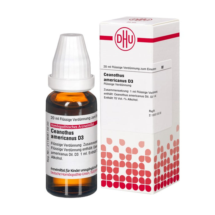 Ceanothus americanus D3 DHU Dilution, 20 ml Solution